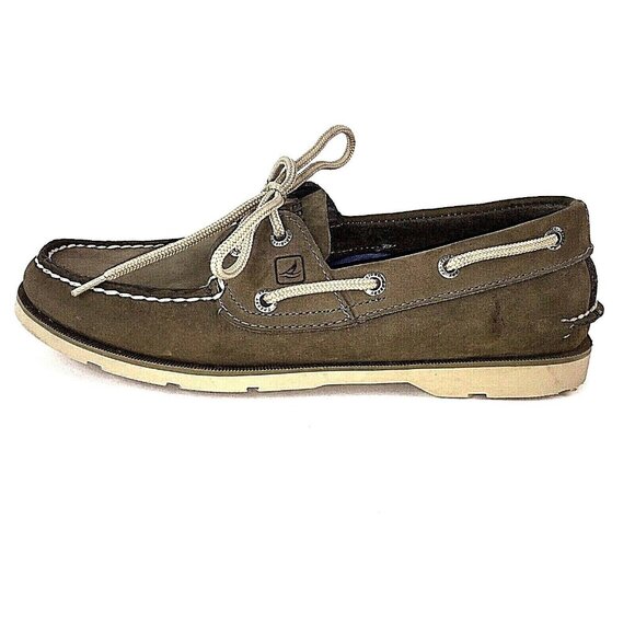 Sperry Top-Sider Mens Tan Leather Boat Shoes sz 7.5 M US EUC - Picture 9 of 12